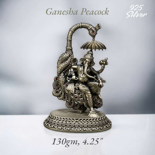 Lord Ganesh Idol In Pure 925 Silver