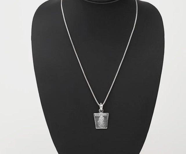 Mangal (Mars) Planet Yantra Pendant Pure Silver Activated & Energized Locket