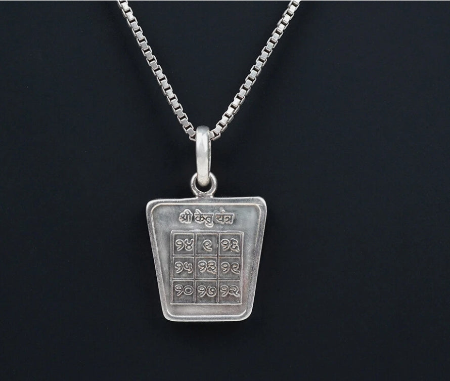 Ketu Planet Yantra Pendant Pure Silver Activated & Energized Locket