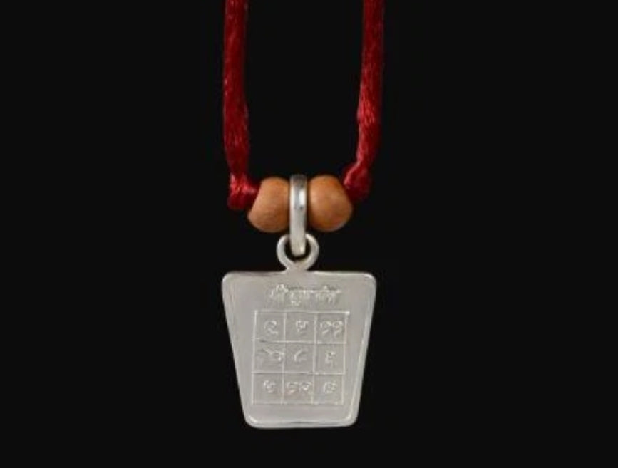 Budh (Mercury) Planet Yantra Pendant Pure Silver Activated & Energized Locket