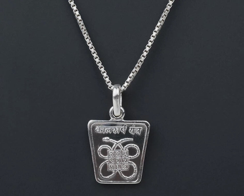 Kaal Sarp Dosh Nivaran Yantra Pendant Pure Silver Activated & Energized Locket