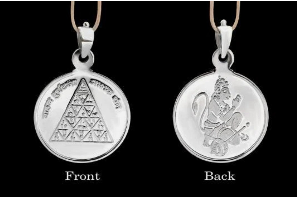 Vahan Durghatna Nashak Yantra Pendant Pure Silver 999 Activated & Energized