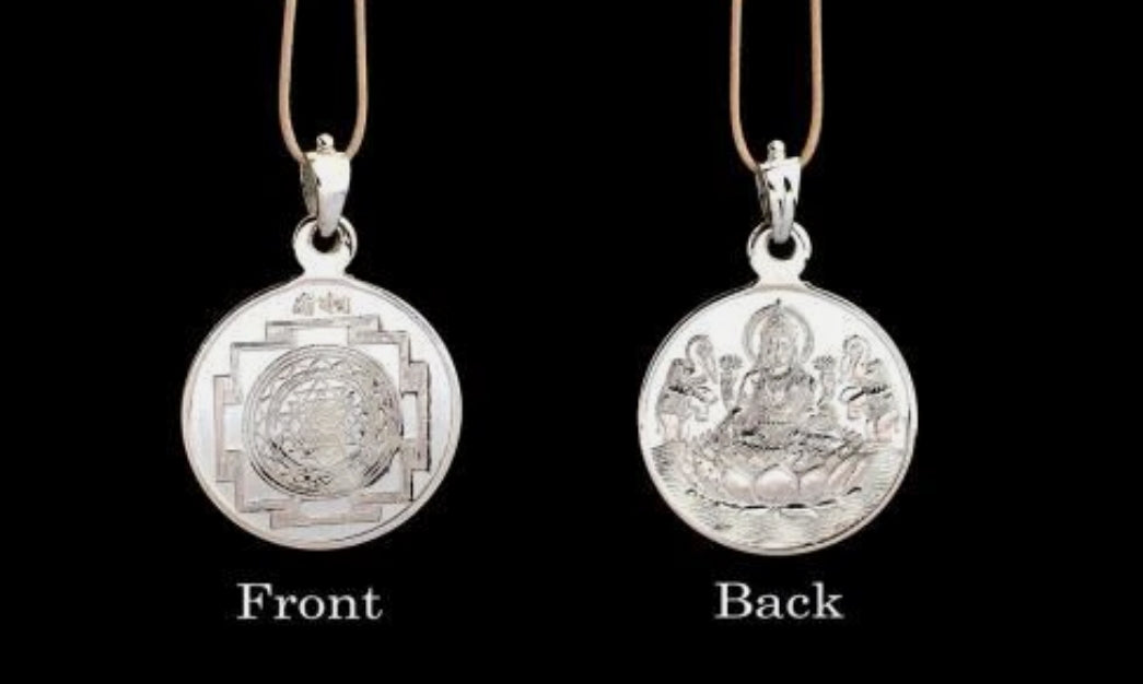 Shree Yantra Pendant Pure Silver 999 Activated & Energized Locket