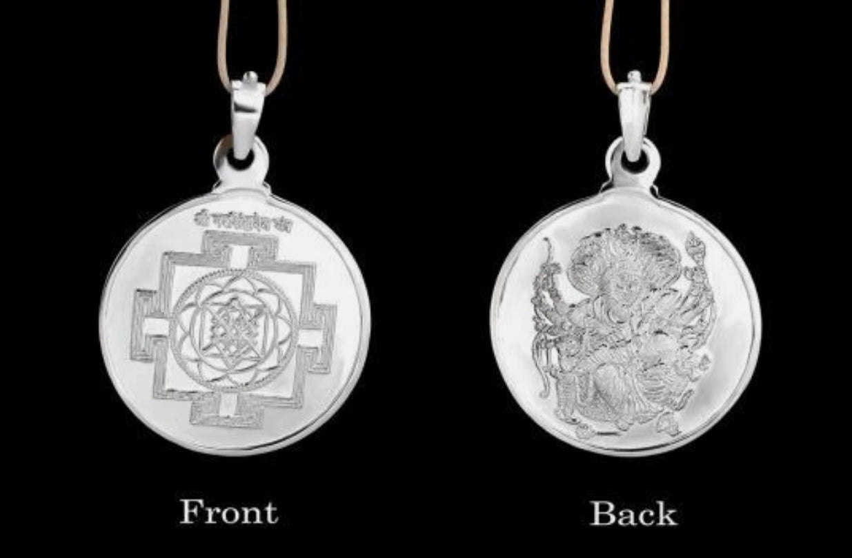 Narasimhadev Yantra Pendant Pure Silver 999 Activated & Energized Locket
