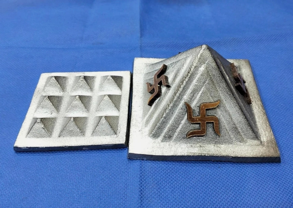 North East Directional Zinc Pyramid For Vastu Defect Removal Activated Energized