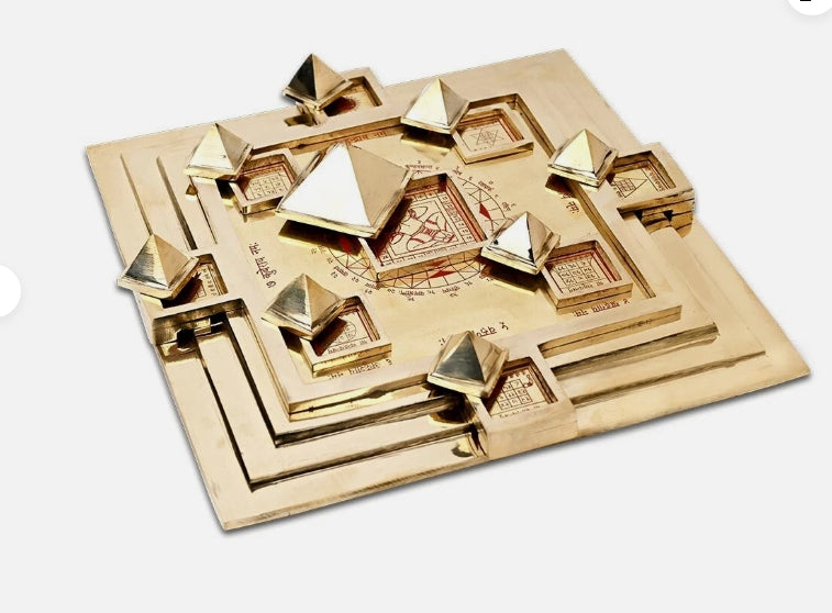 Vedic Vastu Vasati Navgraha Pyramid Effective & Enhance Energy (12 inches)