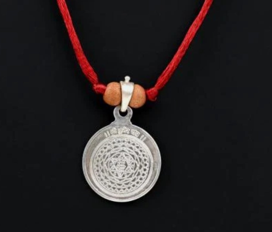 Kuber Yantra Pendant Pure Silver 999 Activated & Energized Locket
