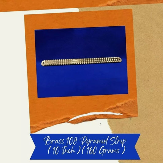 Brass 108 Pyramid Strip For Space Division & Virtual Shifting Vastu Remedy Item