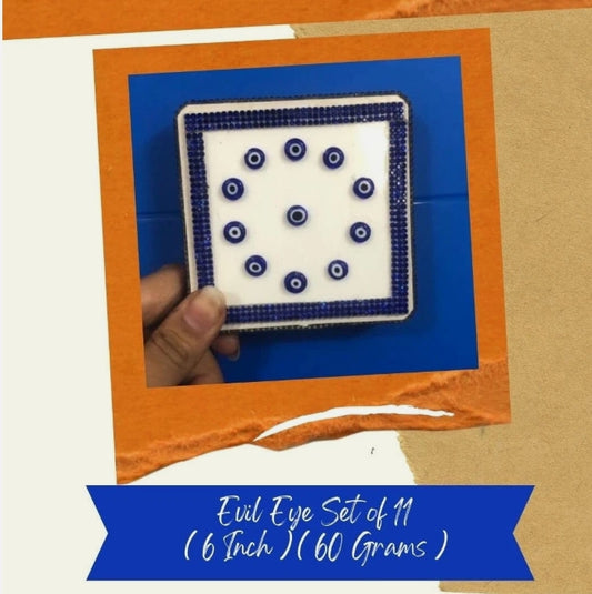 Evil Eye Stone For Protection From Negativity Set Of 11 Pc Activated & Energized