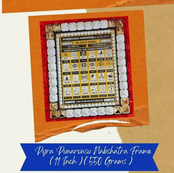 Punarvasu Nakshatra Frame Combine Power Of Yantra/Mantra/Pyramid Energized