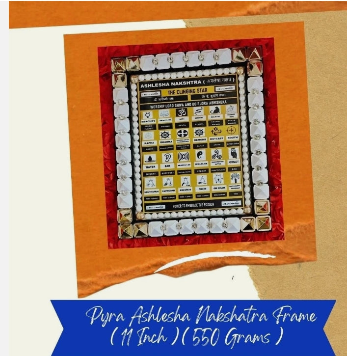 Ashlesha Nakshatra Frame Combine Power Of Yantra/Mantra/Pyramid Energized