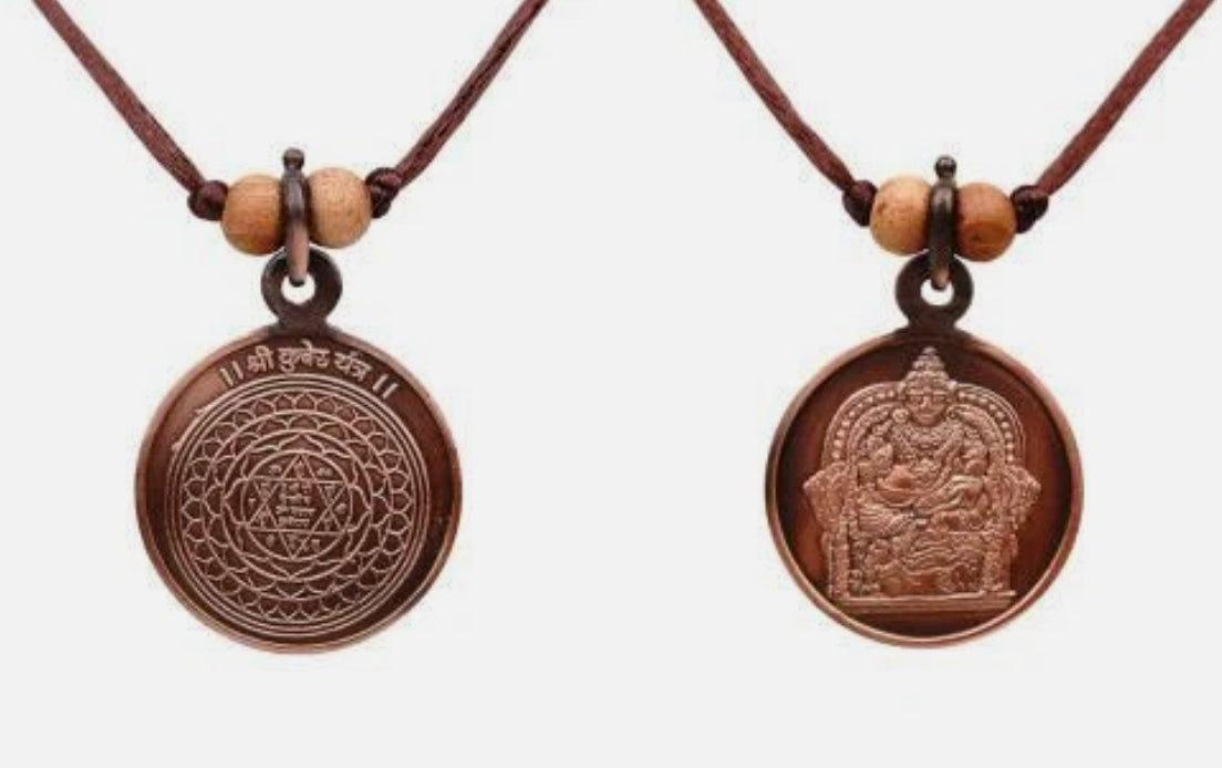 Kuber Yantra Pendant In Pure Copper Activated & Energized Locket