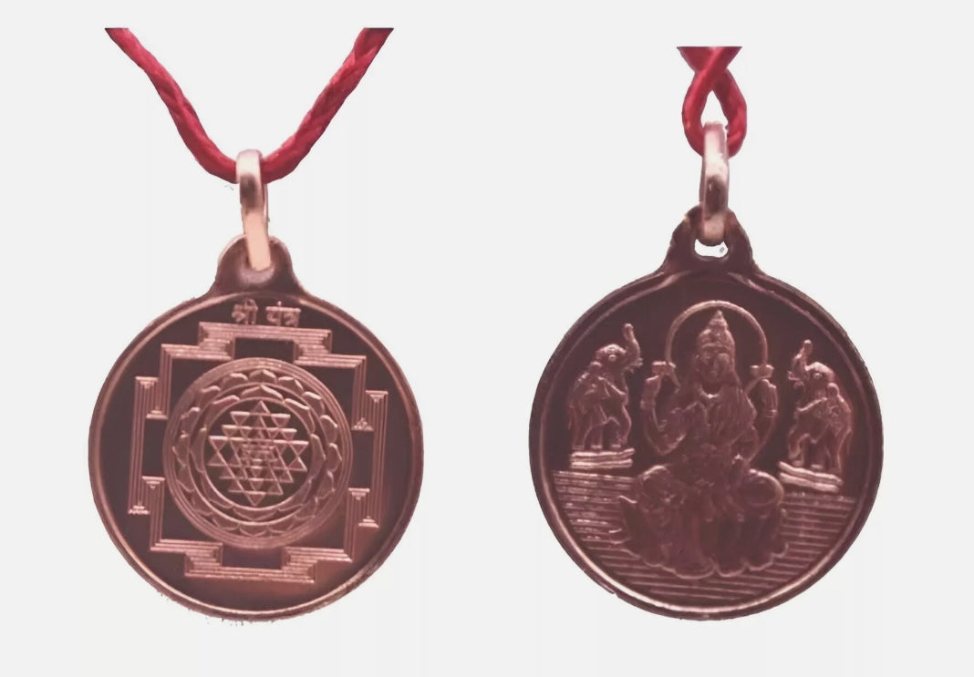 Shree Yantra Locket / Pendant Pure Copper Activated & Energized