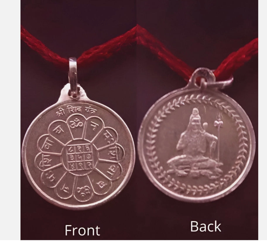 Shiv Yantra Locket / Pendant Pure Copper Activated & Energized