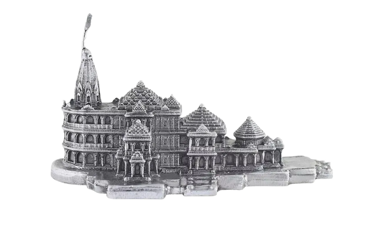 Ayodhya Ram Mandir In Pure 925 Silver