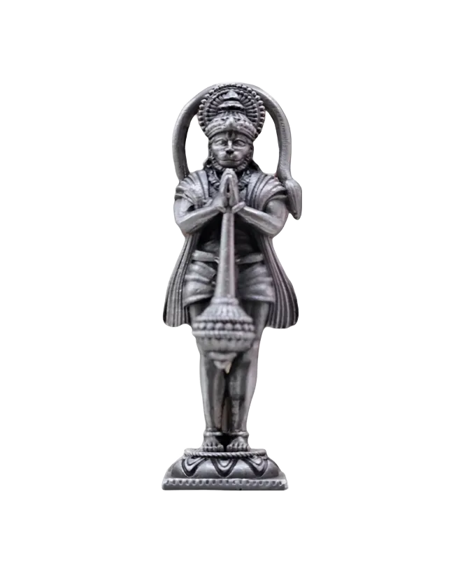 Lord Hanuman Idol In Pure 925 Silver
