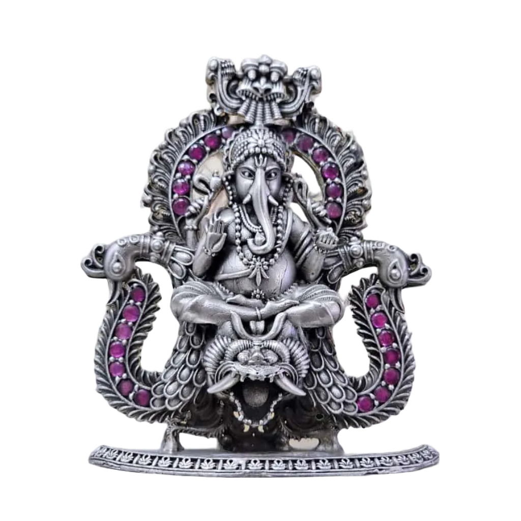 Lord Ganesh Idol In Pure 925 Silver