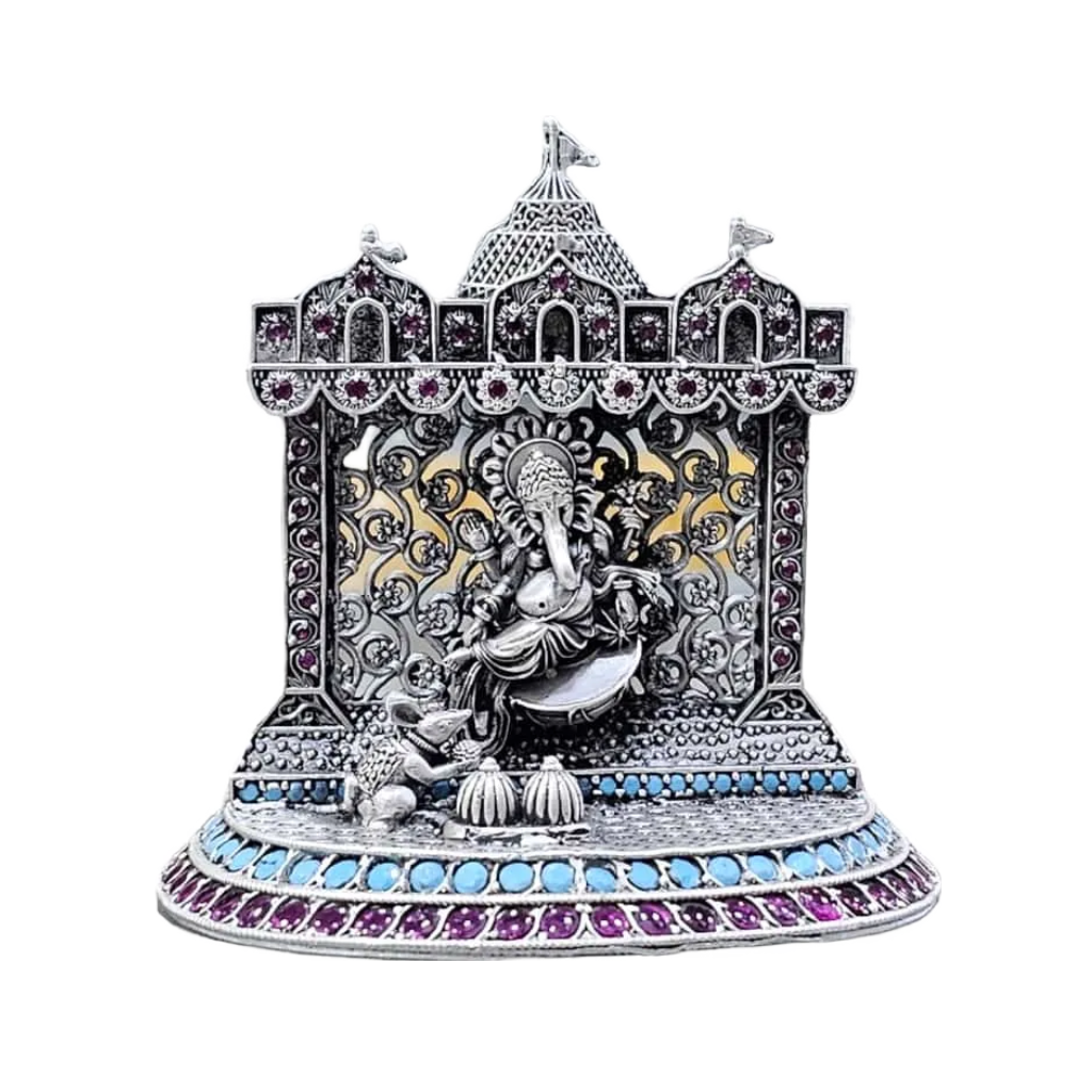 Lord Ganesh Idol In Pure 925 Silver