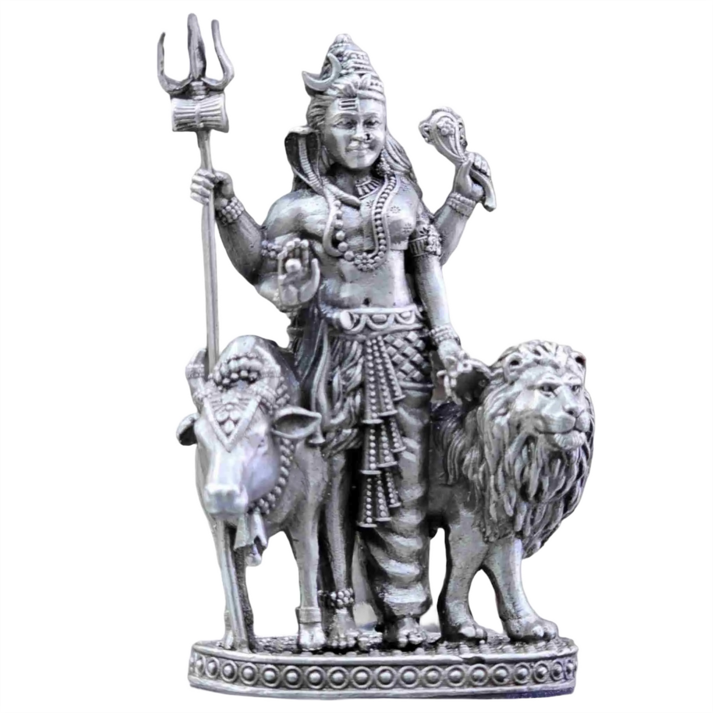 Ardhanarishivara Idol In Pure 925 Silver