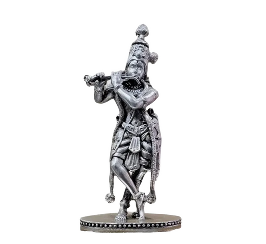 Shree Krishna Idol In Pure 925 Silver