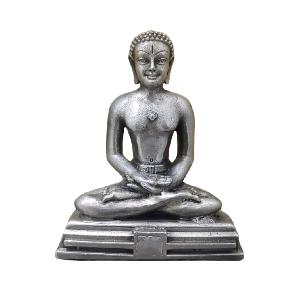 Mahavir Swami Idol In Pure 925 Silver