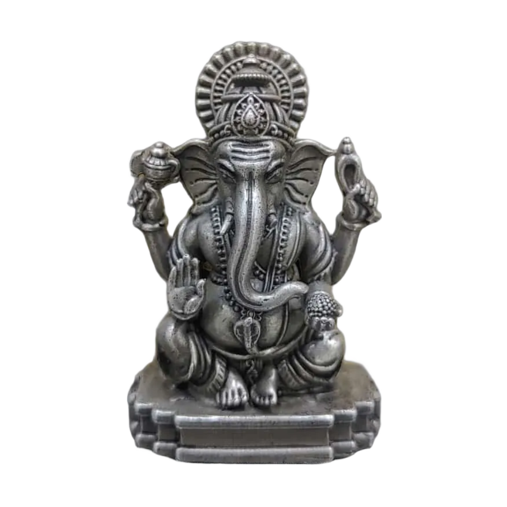 Lord Ganesh Idol In Pure 925 Silver