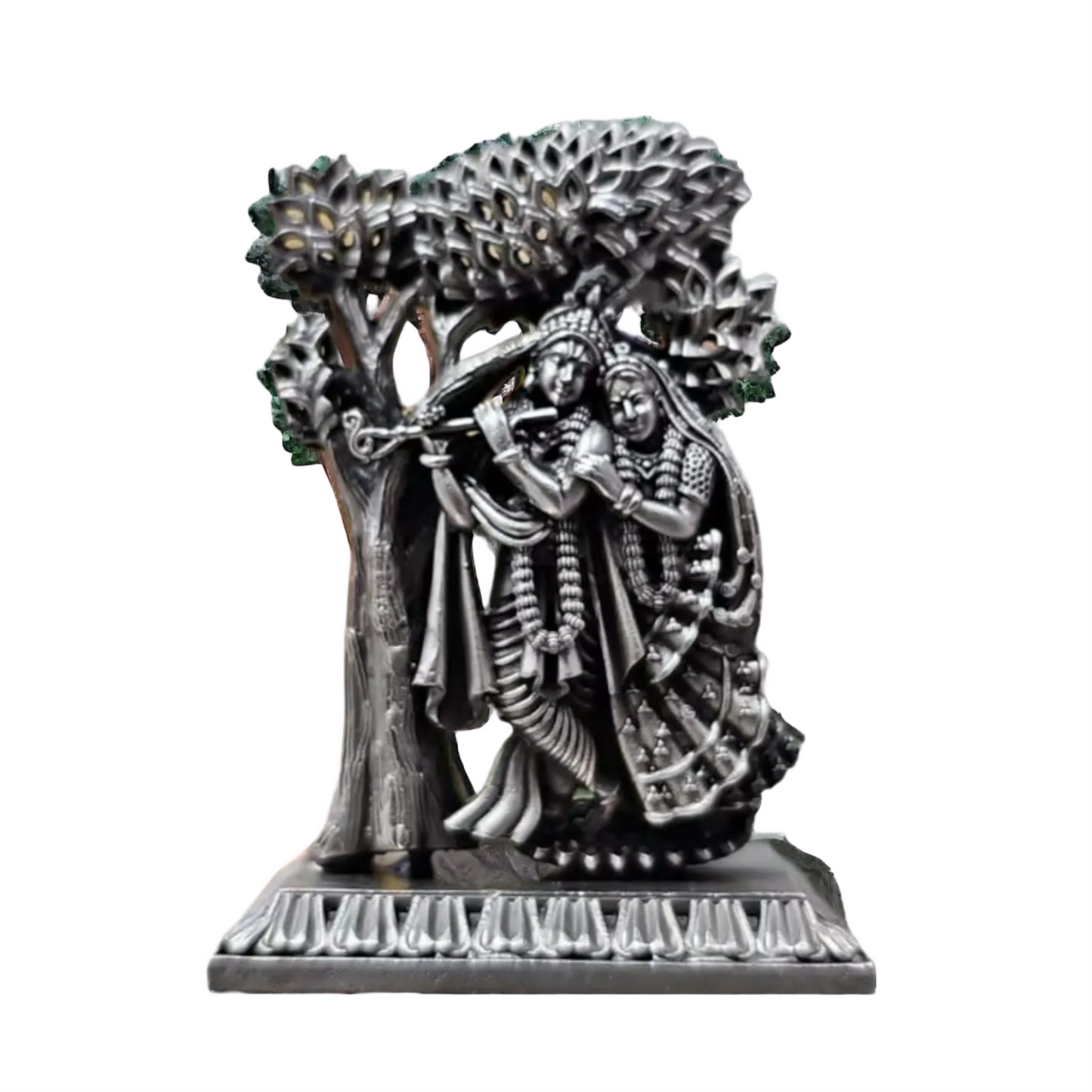 Radhe Krishna Idol In Pure 925 Silver