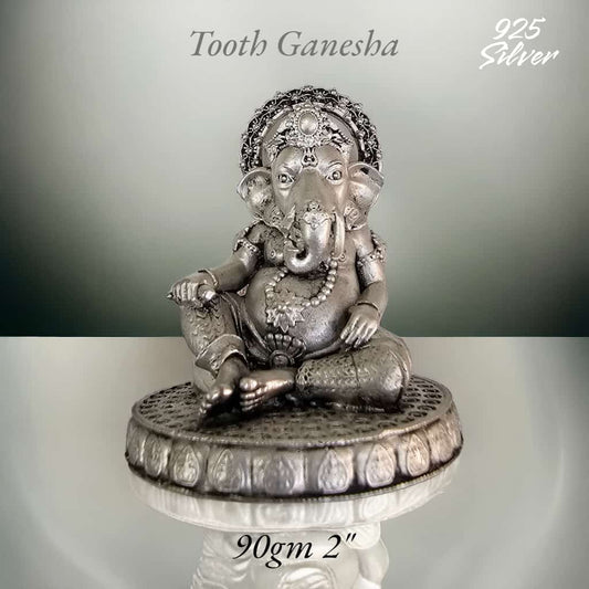 Lord Ganesh Idol In Pure 925 Silver
