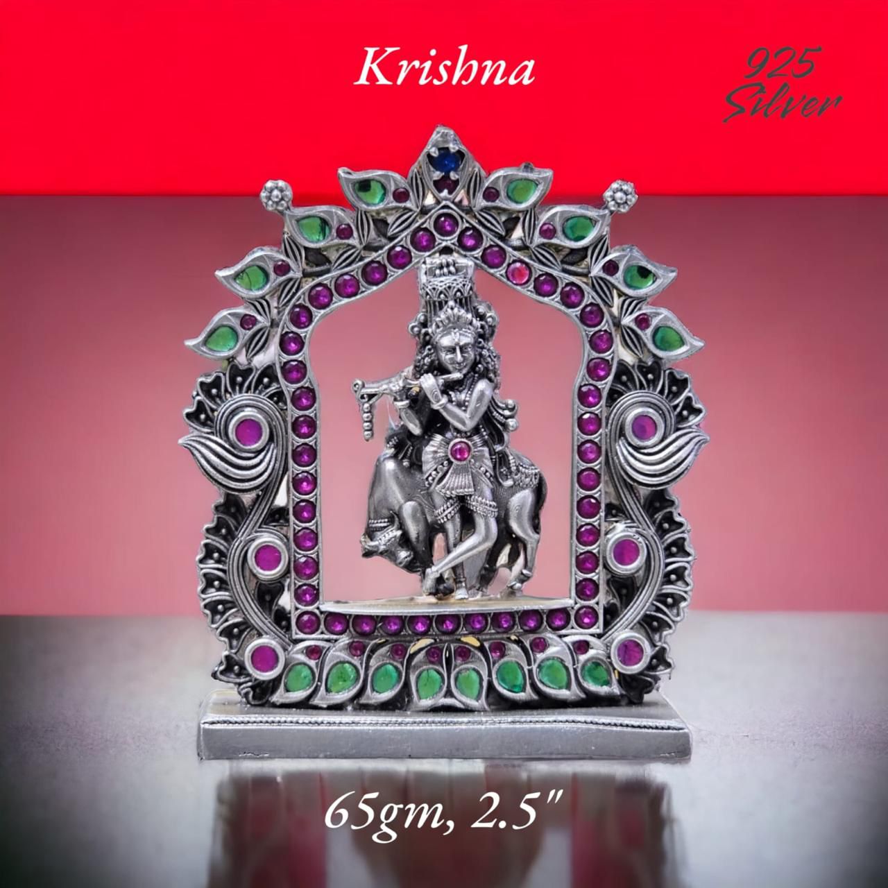 Shree Krishna Idol In Pure 925