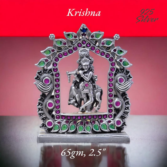 Shree Krishna Idol In Pure 925