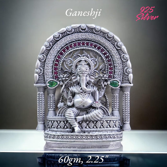 Lord Ganesh Idol In Pure 925 Silver