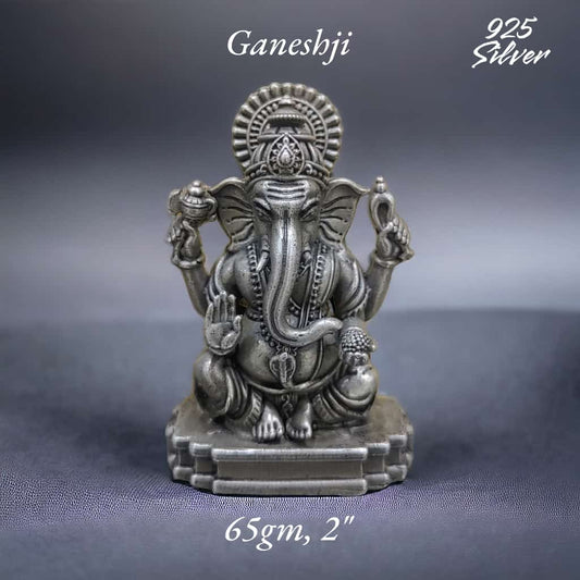 Lord Ganesh Idol In Pure 925 Silver