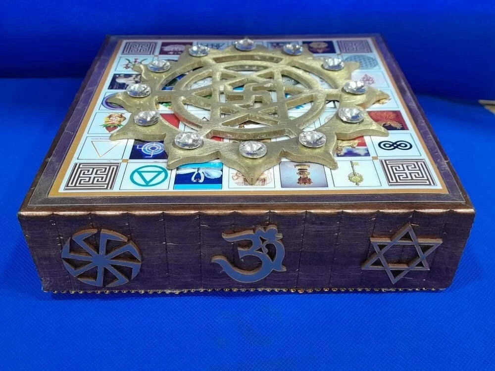 Vastu Shree Yantra Box For Positivity Of Place/Person With 108 Cosmic Symbols