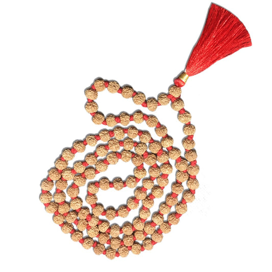 7 Mukhi Indonesian Rudraksha Mala 108 Beads (8mm-9mm)