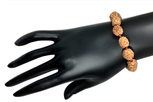 4 Mukhi Indonesian Rudraksha Bracelet In Silver