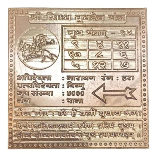 Buddha (Mercury) Yantra 6 Inch