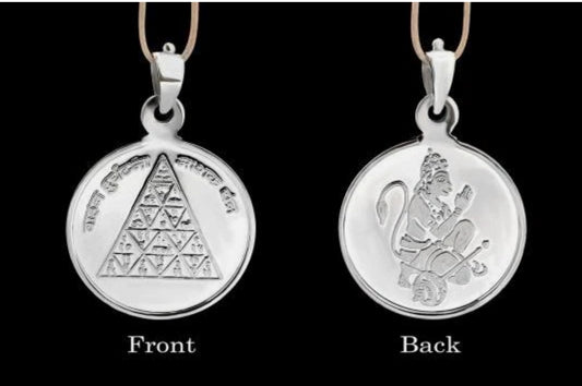 Vahan Durghatna Nashak Yantra Pendant Pure Silver 999 Activated & Energized