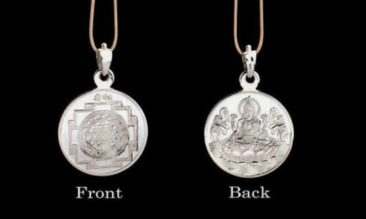 Shree Yantra Pendant Pure Silver 999 Activated & Energized Locket