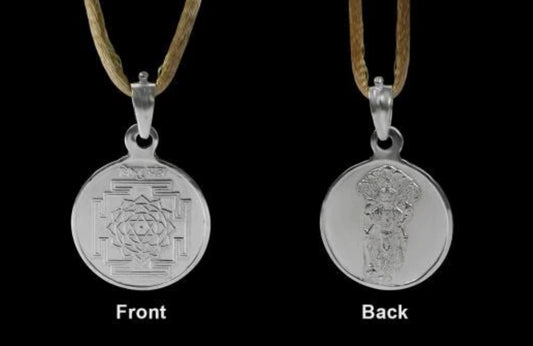 Vishnu Yantra Pendant Pure Silver 999 Activated & Energized Locket