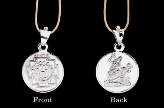 Baglamukhi Yantra Pendant Pure Silver 999 Activated & Energized Locket