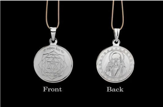 Sainath Siddh Yantra Pendant Pure Silver 999 Activated & Energized Locket