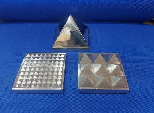 Brass Pyramid Set 3 Layer For Entrance/Main Door 4 Inch Activated & Energized