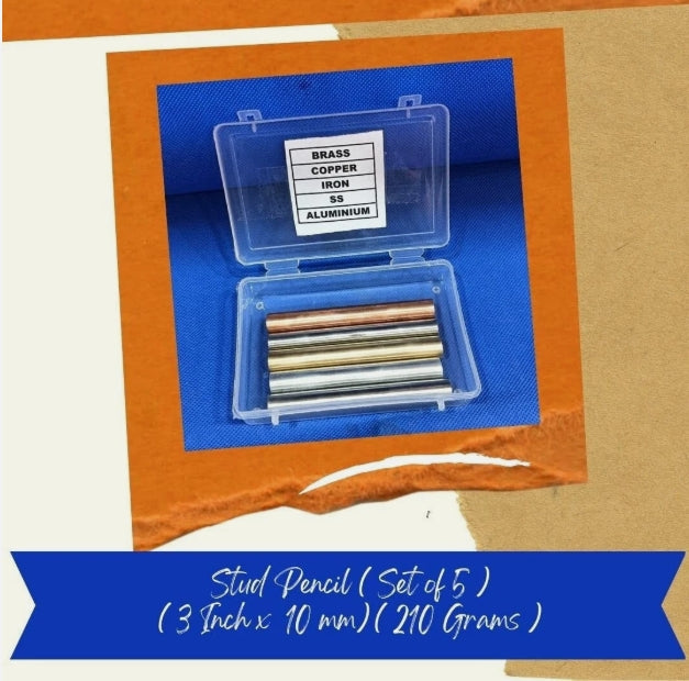 Stud Pencil To Enhance Energy 3 Inch Activated & Energized (Set Of 5 Metals)