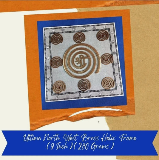 North West Directional Brass Helix Frame To Balance Air Element Energized