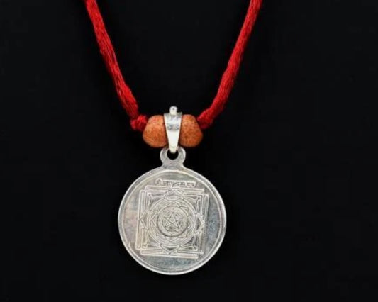 Mahamrityunjaya Yantra Pendant In Pure Silver 999 Activated & Energized Locket