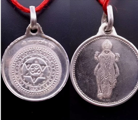 Vishnu Yantra Locket / Pendant Pure Silver Activated & Energized