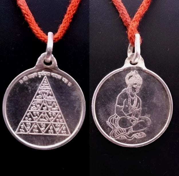 Vahan Durghatna Nashak Yantra Locket / Pendant Pure Silver Activated & Energized