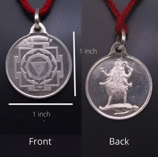 Kali Yantra Locket / Pendant Pure Silver Activated & Energized