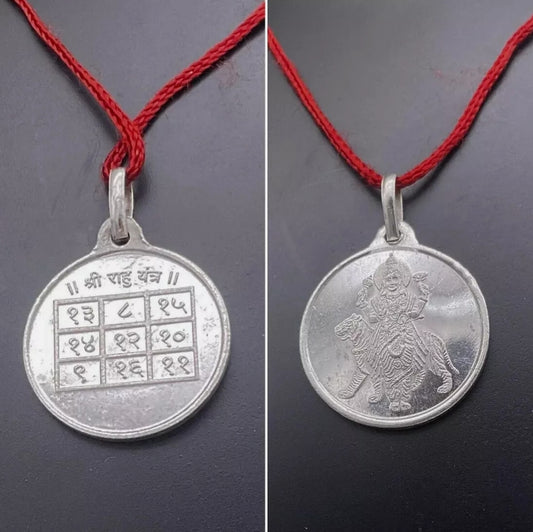 Rahu Yantra Locket / Pendant Pure Silver Activated & Energized