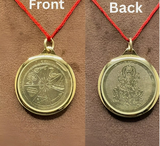 Karya Siddhi Yantra Locket / Pendant Gold Plated Activated & Energized
